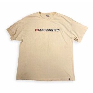DC Shoes' Men's T-Shirt ~ DC Standard cream Size XXLarge